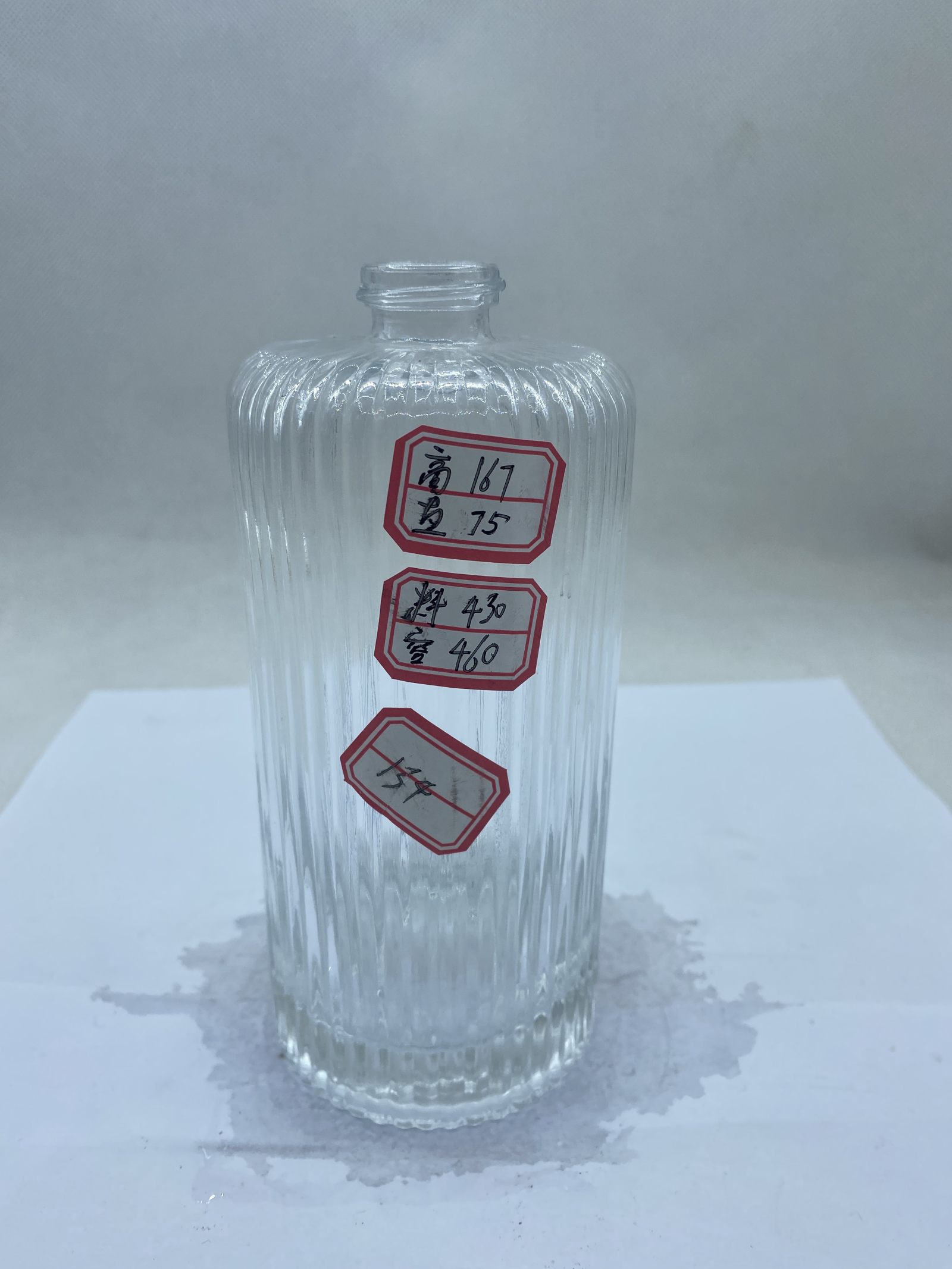 A14 Полосатая бутылка для вина из хрустального стекла