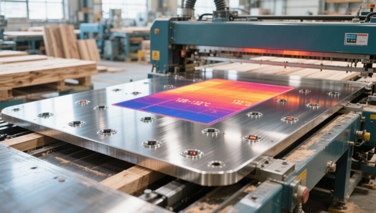 How hot wood panel press machine temperature stability impacts glue bond strength