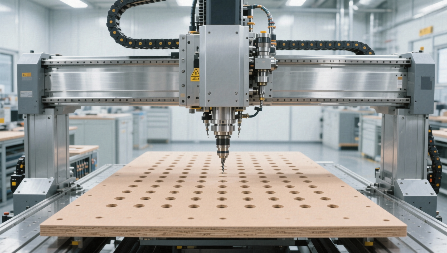 آلة حفر CNC لألواح الخزائن: متى تختار متعددة المغازل مقابل مغزل واحد + ATC بناءً على كثافة الثقوب والتفاوتات