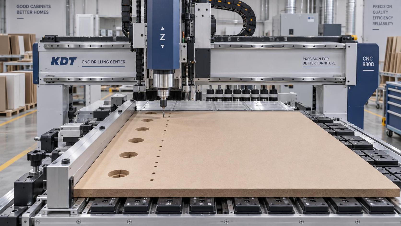 ماكينة حفر CNC لخزائن المطبخ: كيفية اختيار الطراز المناسب لثقوب المفصلات ودبابيس الرفوف عالية الدقة