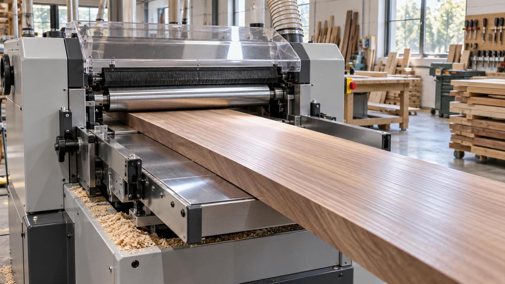 How planer feed speed affects solid wood surface quality