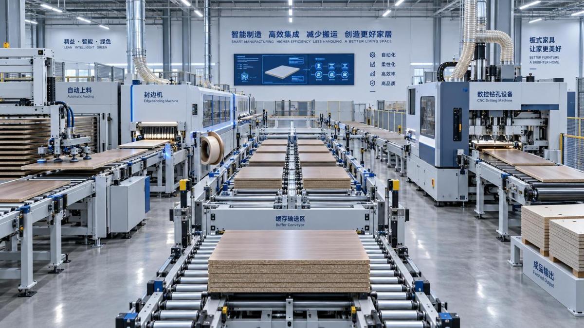 Quando a integração da linha de produção de marcenaria reduz o manuseio de materiais