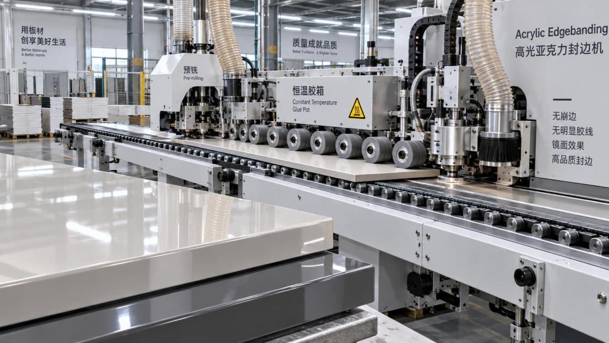 Fita de Borda Acrílica: Quais Recursos da Máquina Evitam Lascamento e Linhas de Cola? Fita de Borda Acrílica: Quais Recursos da Máquina Evitam Lascamento e Linhas de Cola?