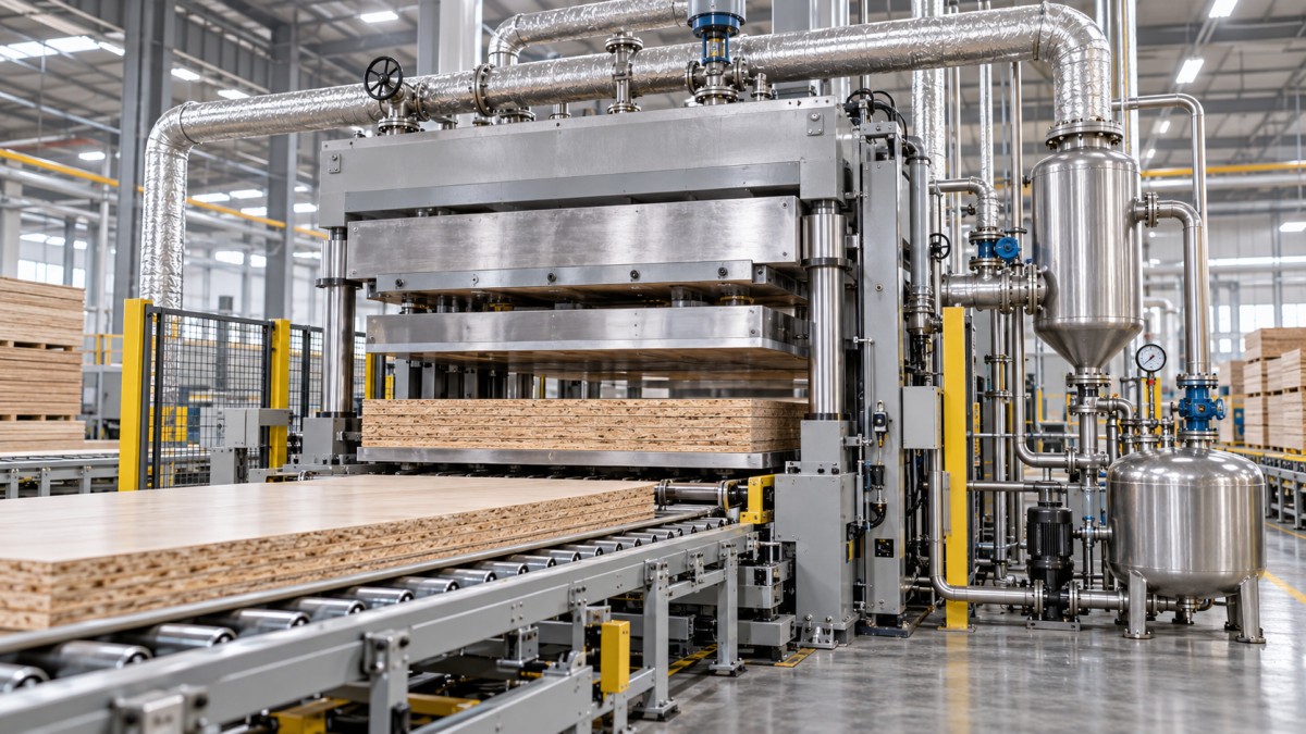 Prensas Quentes para Madeira Aquecidas a Vapor: Dimensionamento do Fornecimento de Vapor para uma Produção Consistente Prensas Quentes para Madeira Aquecidas a Vapor: Dimensionamento do Fornecimento de Vapor para uma Produção Consistente