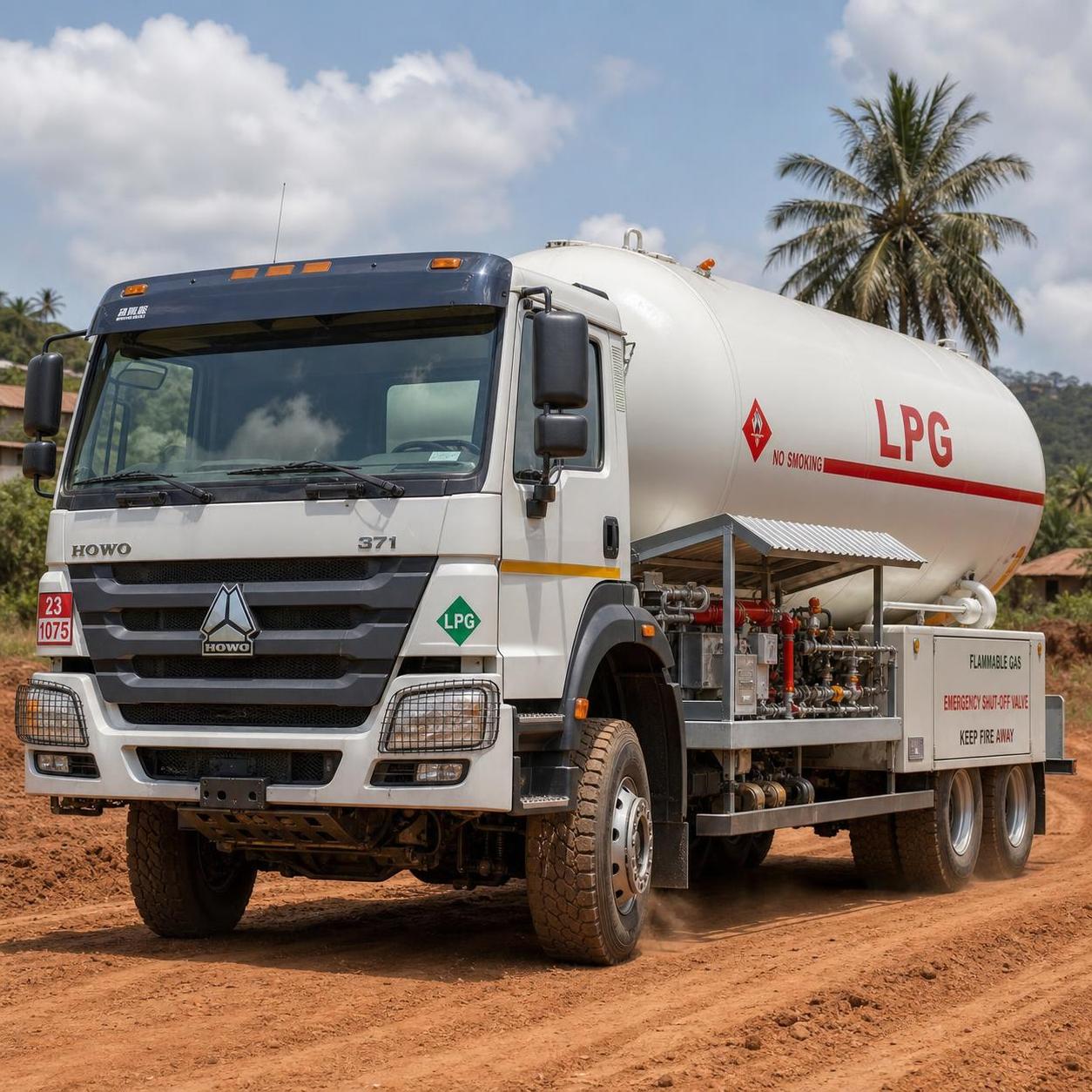 التسليم الناجح لشاحنات صهاريج LPG في نيجيريا