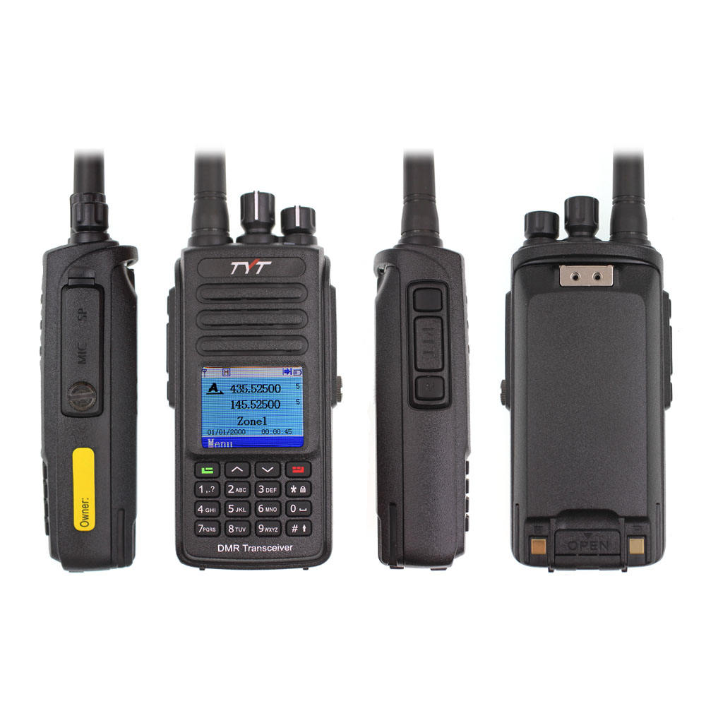 TYT Low Cost DMR Digital Radio MD-UV390 IP67 Waterproof Walkie Talkie Dual Frequency DMR Transceiver with GPS Function