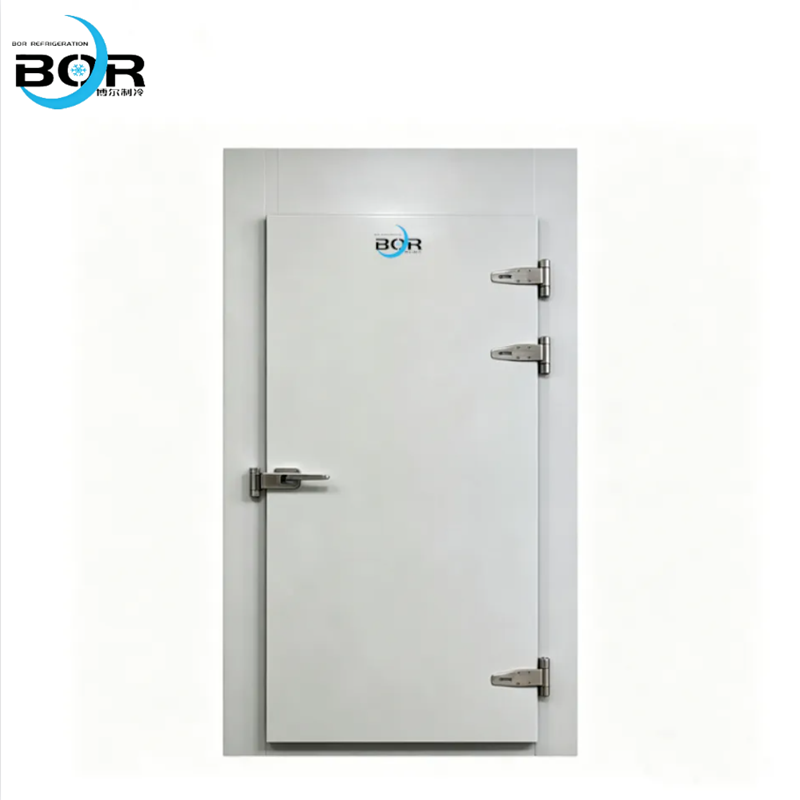 Porte à charnières semi-encastrée 