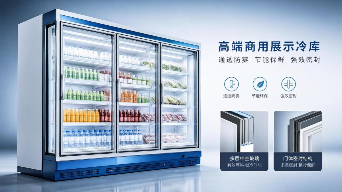 Comment la conception du vitrage des chambres froides vitrées influence la visibilité des produits et la consommation d'énergie