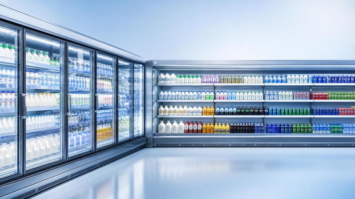 Quelle configuration de chambre froide d’exposition convient le mieux à la vente de boissons et de produits laitiers ?