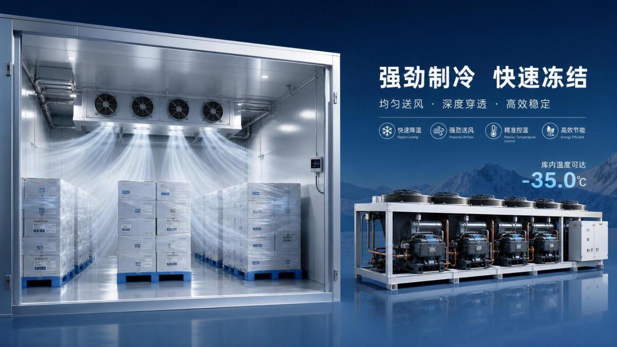 How Fast Should a Quick-Freezing Cold Room Pull Down Product Temperature? À quelle vitesse une chambre froide de surgélation rapide doit-elle abaisser la température du produit ?