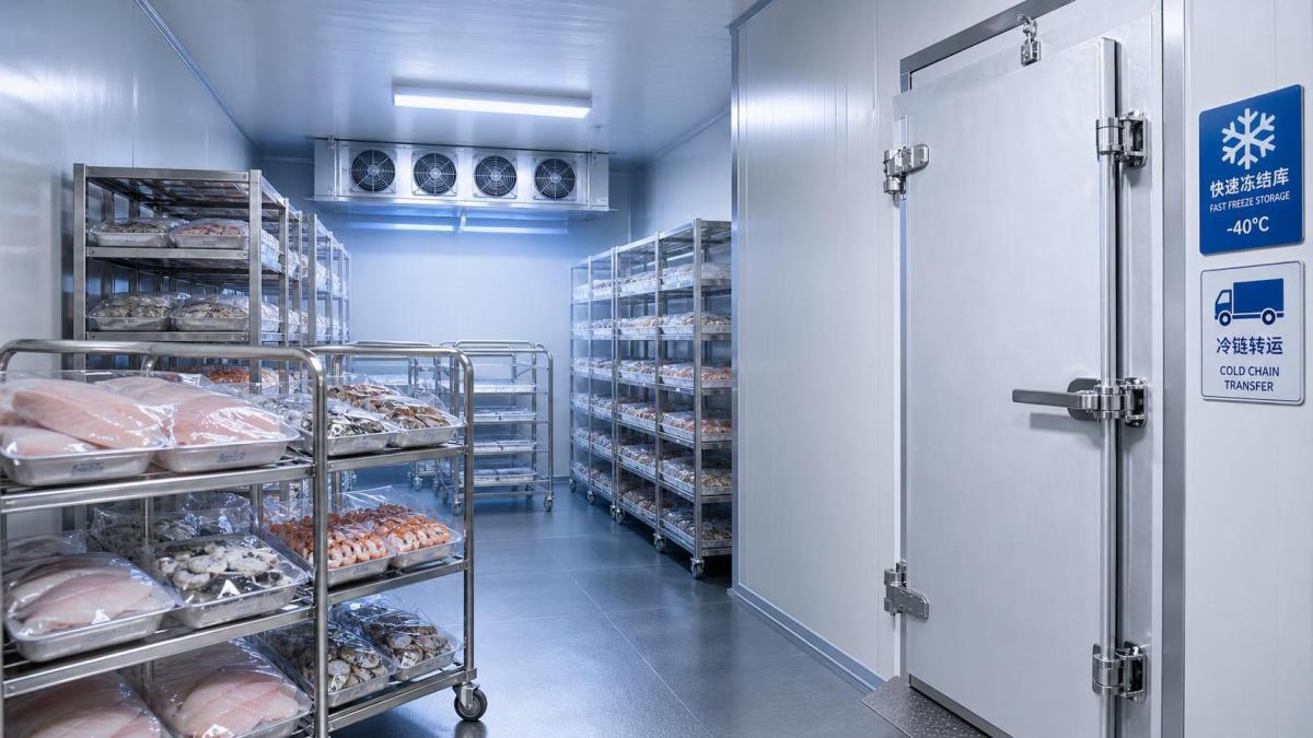 Quand une chambre froide de surgélation rapide est-elle pertinente pour la transformation des produits de la mer ?