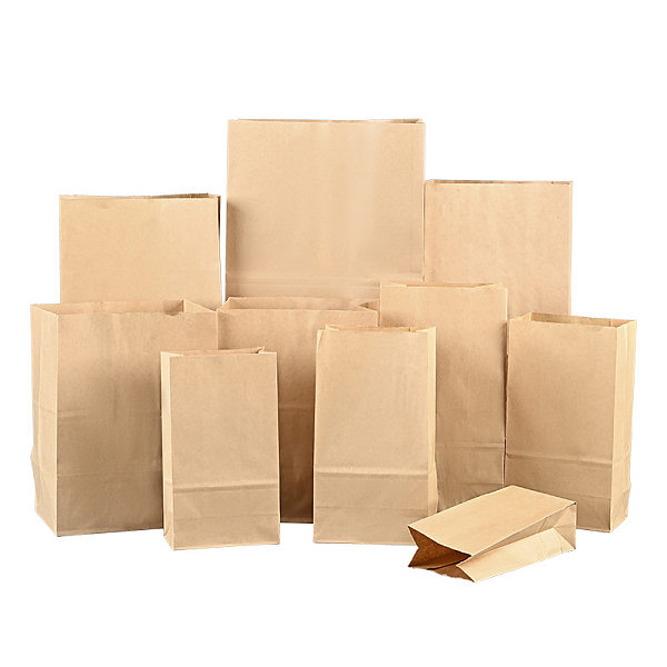 Kraft SOS Square-Bottom Paper Bags