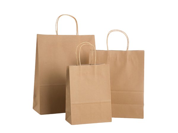 Kraft Paper Shopping Bags with Handles