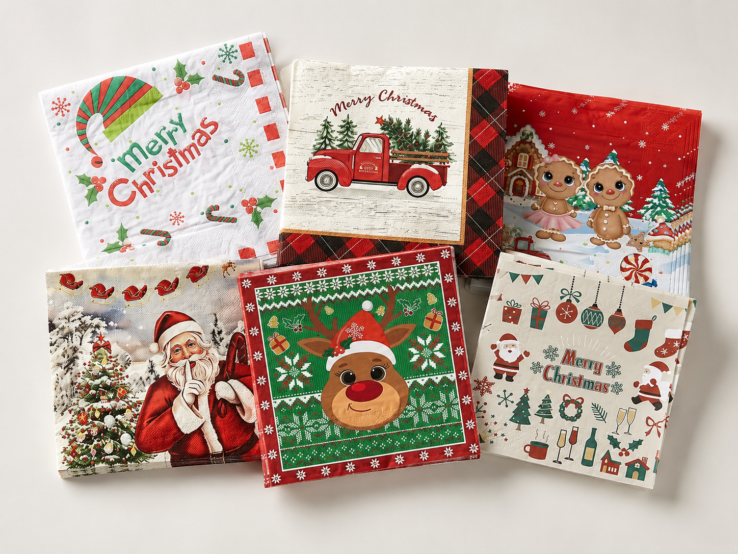 Custom Christmas Paper Napkins