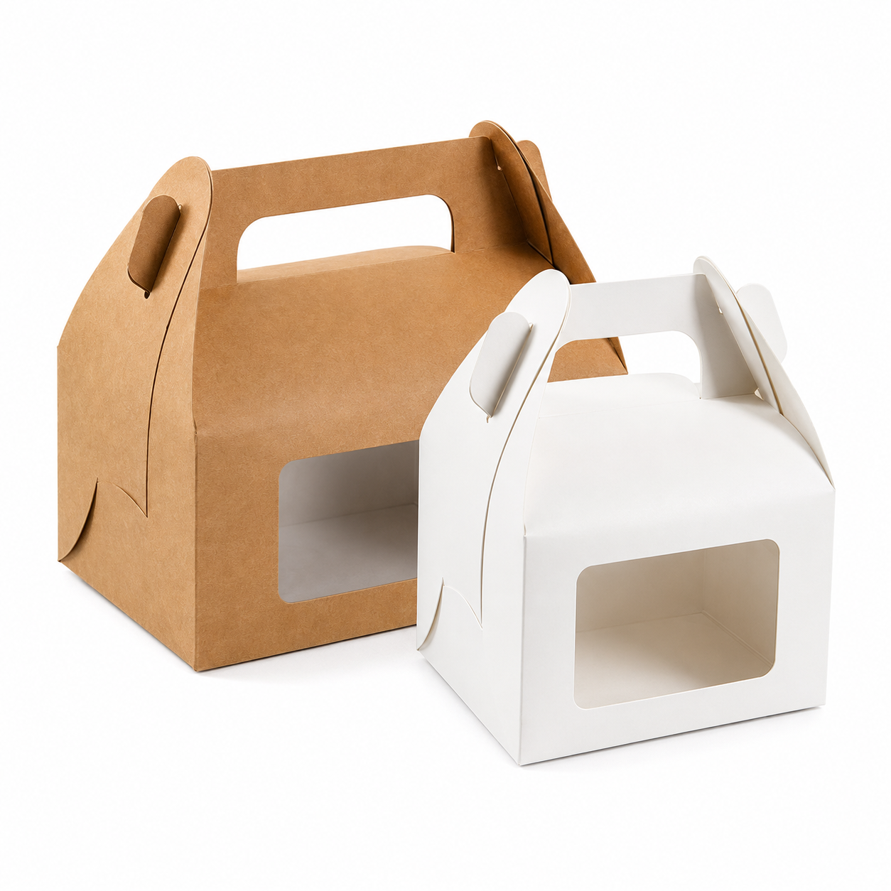 Handheld Windowed Dessert Boxes Handheld Windowed Dessert Boxes