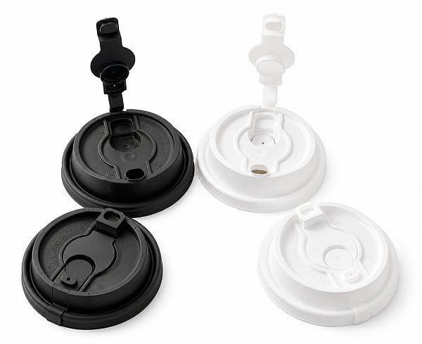 PP Tethered Coffee Cup Lids