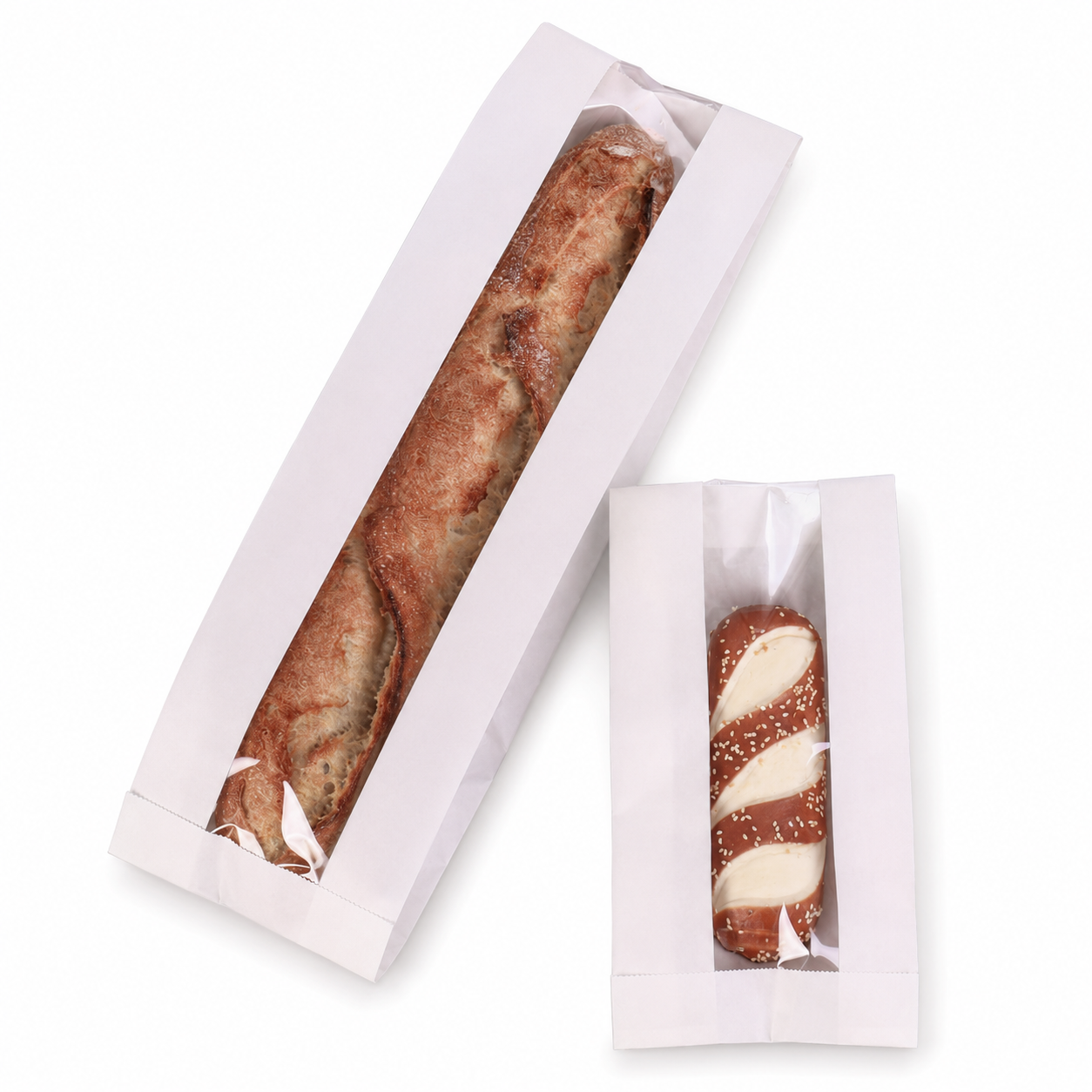 Windowed Paper Bread Bags Windowed Paper Bread Bags