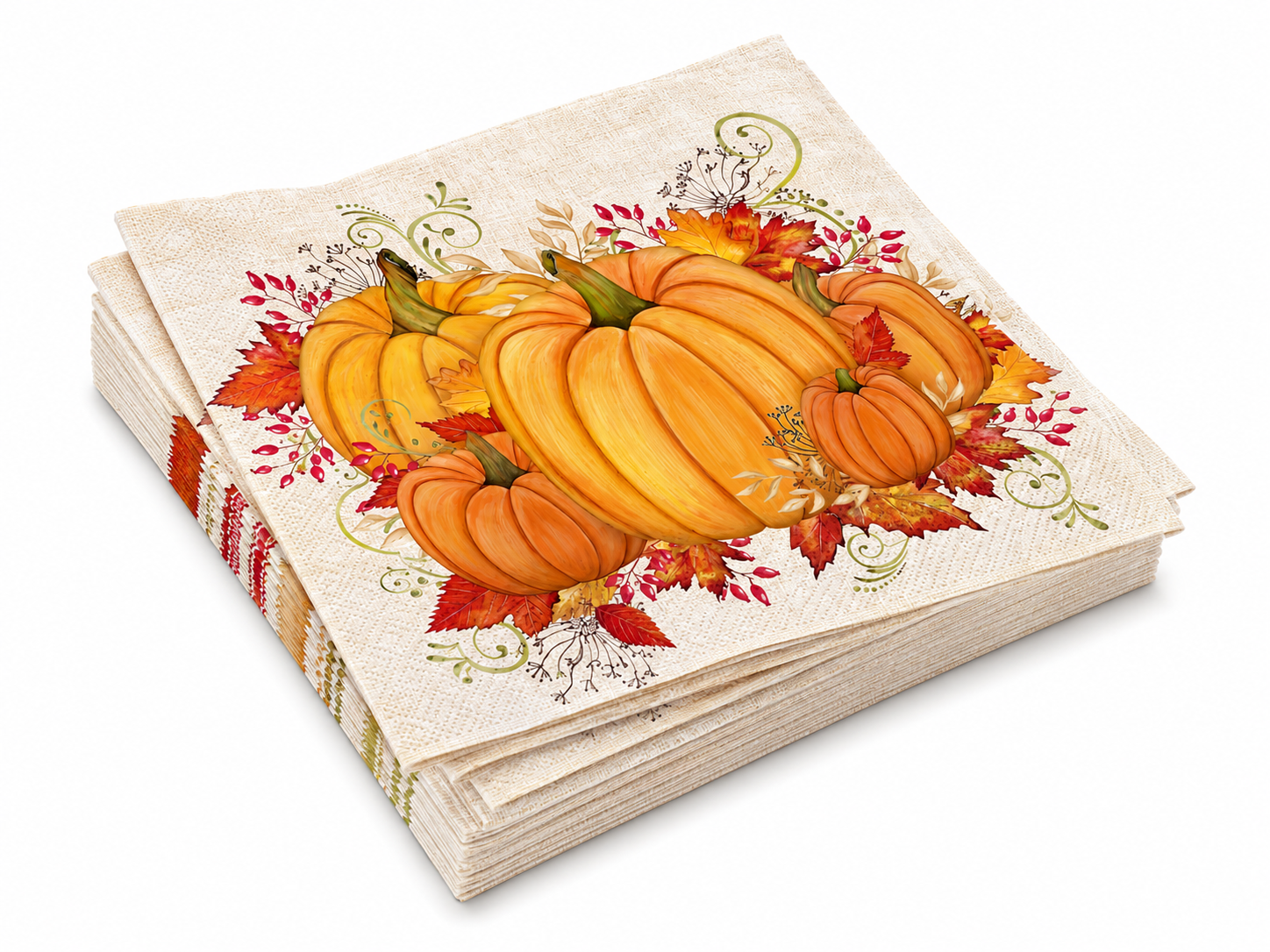 Thanksgiving Pumpkin Harvest Paper Napkins Thanksgiving Pumpkin Harvest Paper Napkins