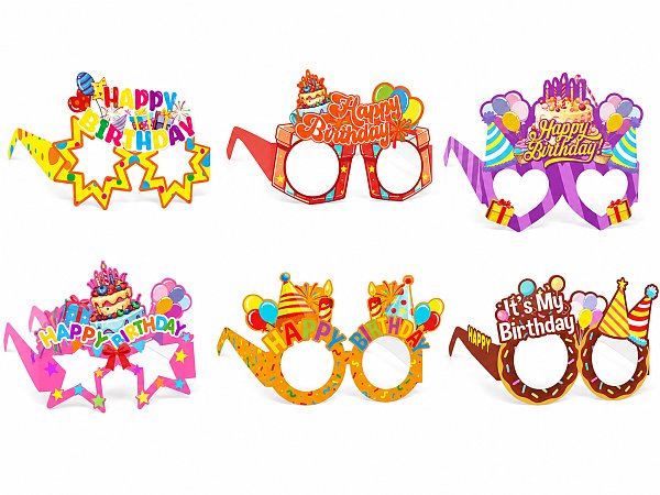 Decorative Paper Party Glasses