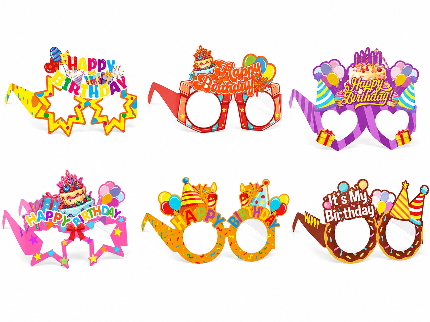 Decorative Paper Party Glasses