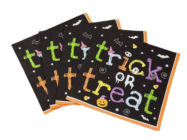 TRICK-OR-TREAT HALLOWEEN PAPER NAPKINS