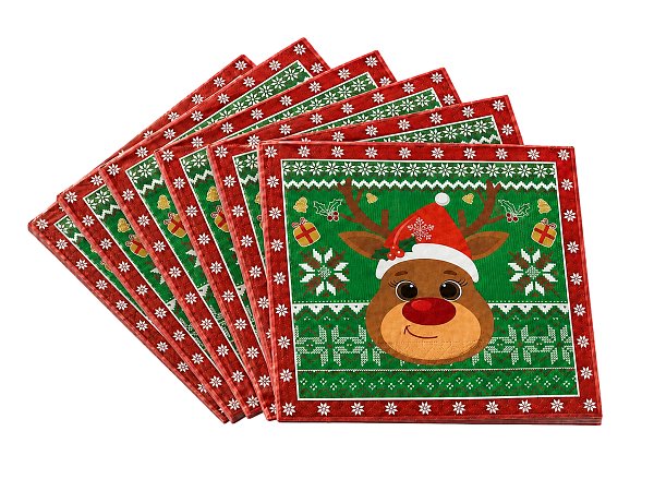 Reindeer Christmas Paper Napkins