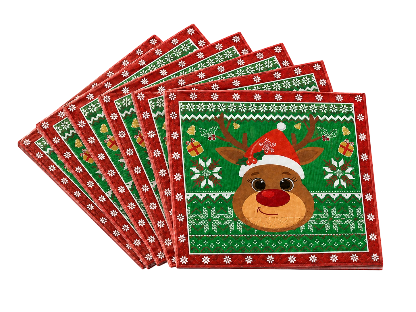 Reindeer Christmas Paper Napkins