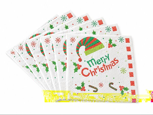 Elf Hat Christmas Paper Napkins