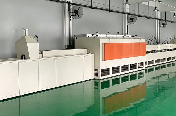 Welding on fully automatic brazing production line Welding on fully automatic brazing production line