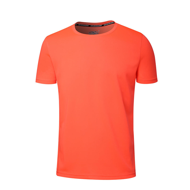 Men's short-sleeved T-shirt for summer outdoor sports, jogging, quick-drying, fast-drying, elastic round-neck short sleeve
