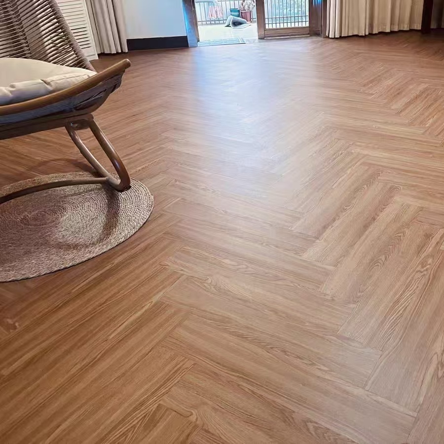 Herringbone SPC Flooring Rigid Core Vinyl Plank