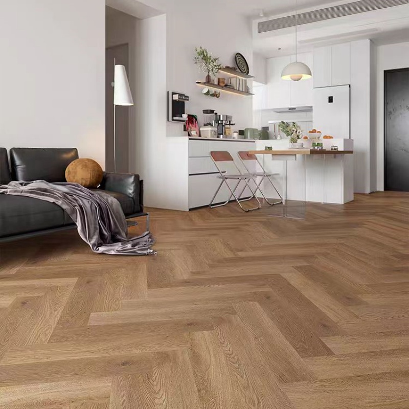 Herringbone SPC Flooring Rigid Core Vinyl Plank