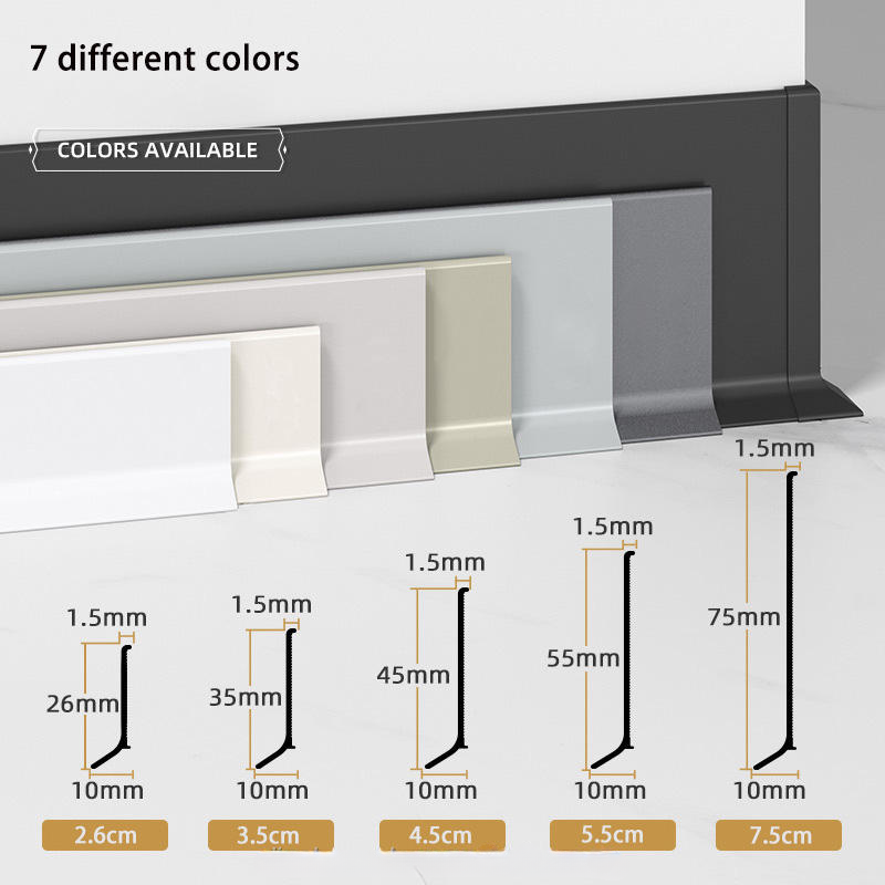 Aluminium skirting board