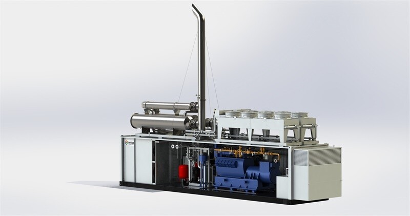 Générateur de cogénération au gaz naturel de 200 kW