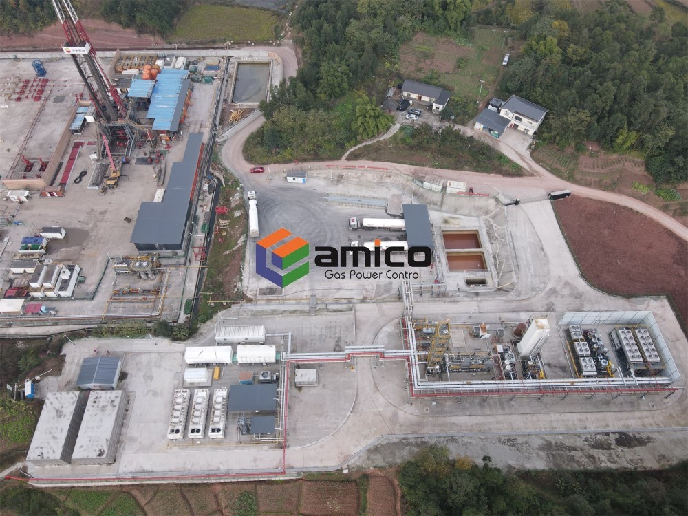 Production d'électricité au gaz pour la récupération du gaz des champs pétroliers et gaziers projets 