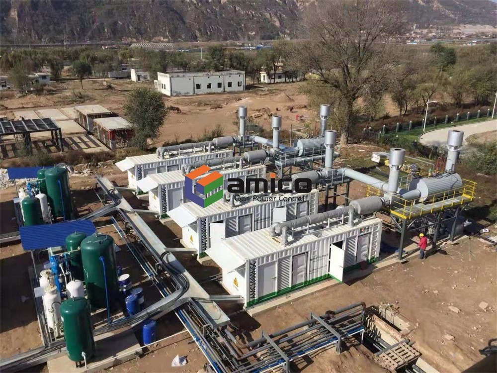 Production d'électricité au gaz pour la récupération du gaz des champs pétroliers et gaziers projets 