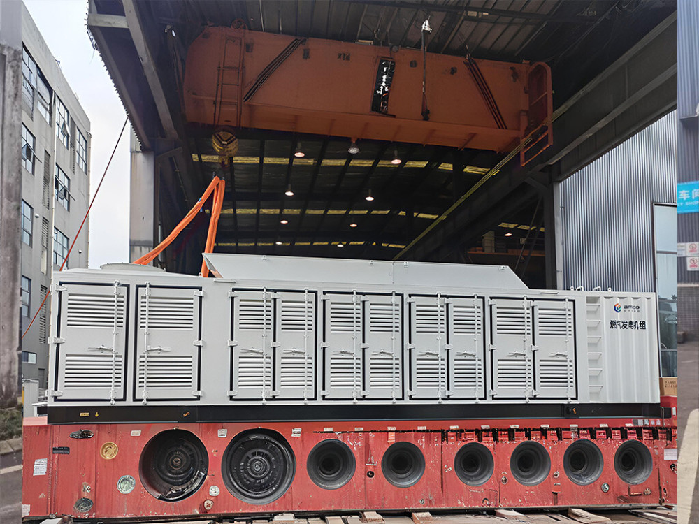 Groupe électrogène à gaz conteneurisé de 1200 kW