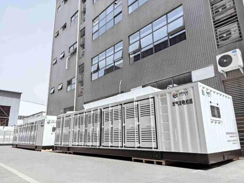 Groupe électrogène à gaz conteneurisé de 1200 kW