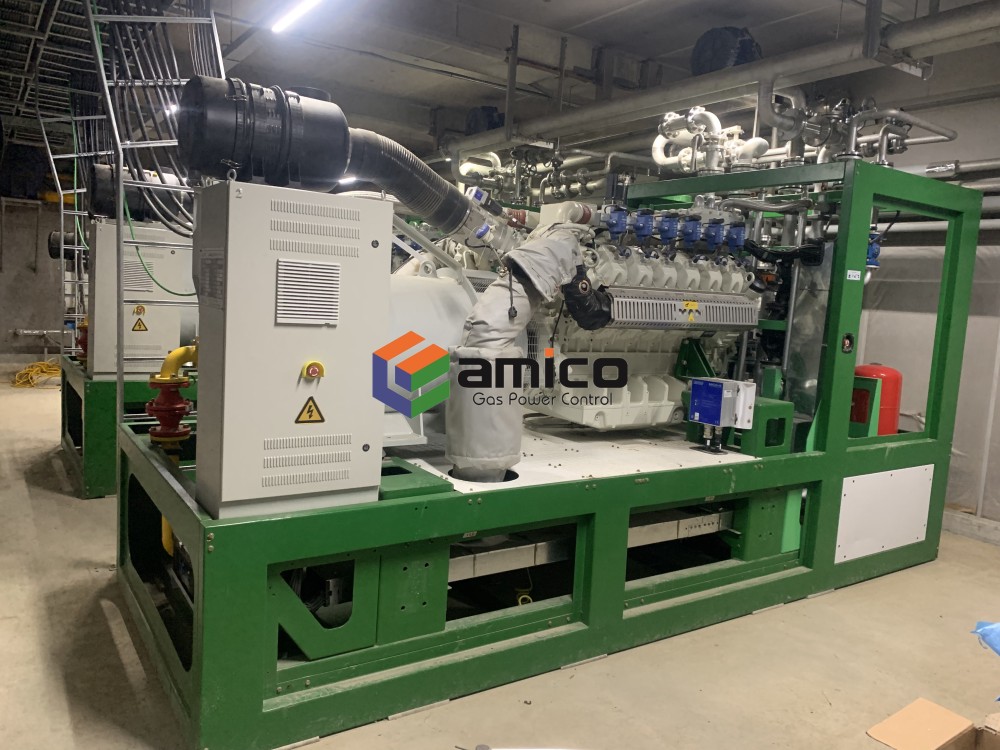 Groupe électrogène biogaz AMICO pour ferme en Corée