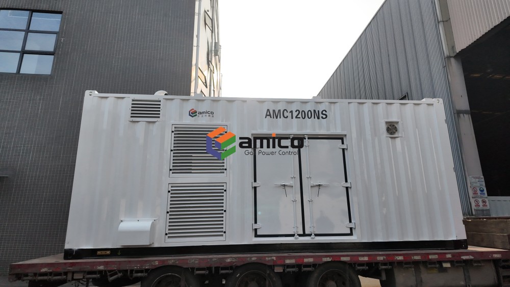 Groupe électrogène gaz conteneurisé de 1200 kW