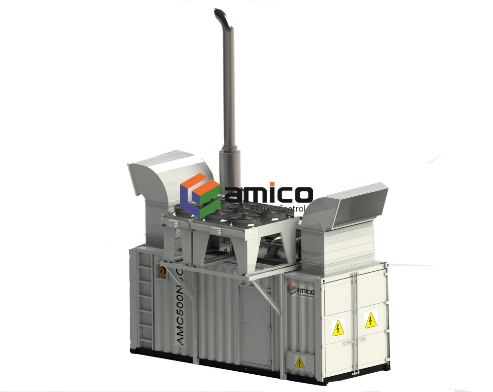 Groupe électrogène/CHP conteneurisé 350-700 kW Allemagne-MAN-Gaz