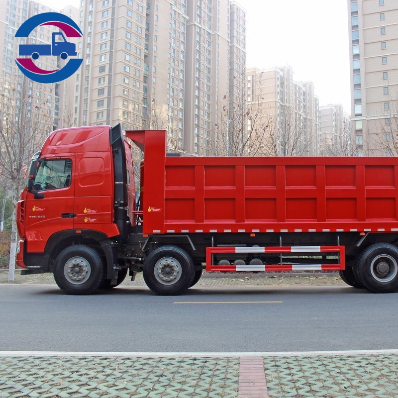 Sinotruk Howo T7H 540HP Heavy Duty Truck 8x4 8.5m Dump Truck