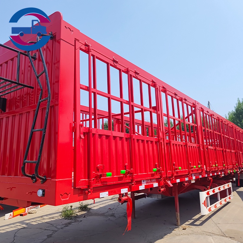 3 Axles Fence Flatbed Trailer