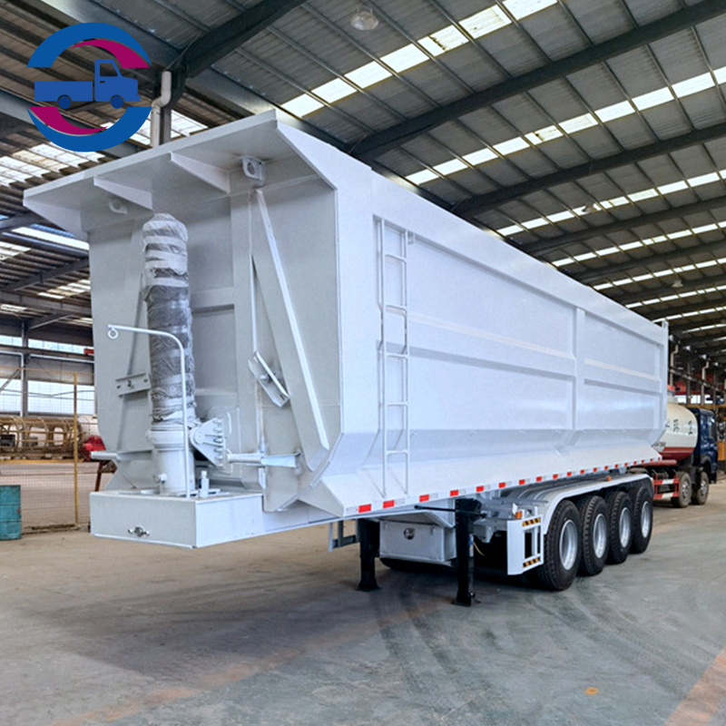3 Axles 80 Tons U Shape Tipper Semi Trailer