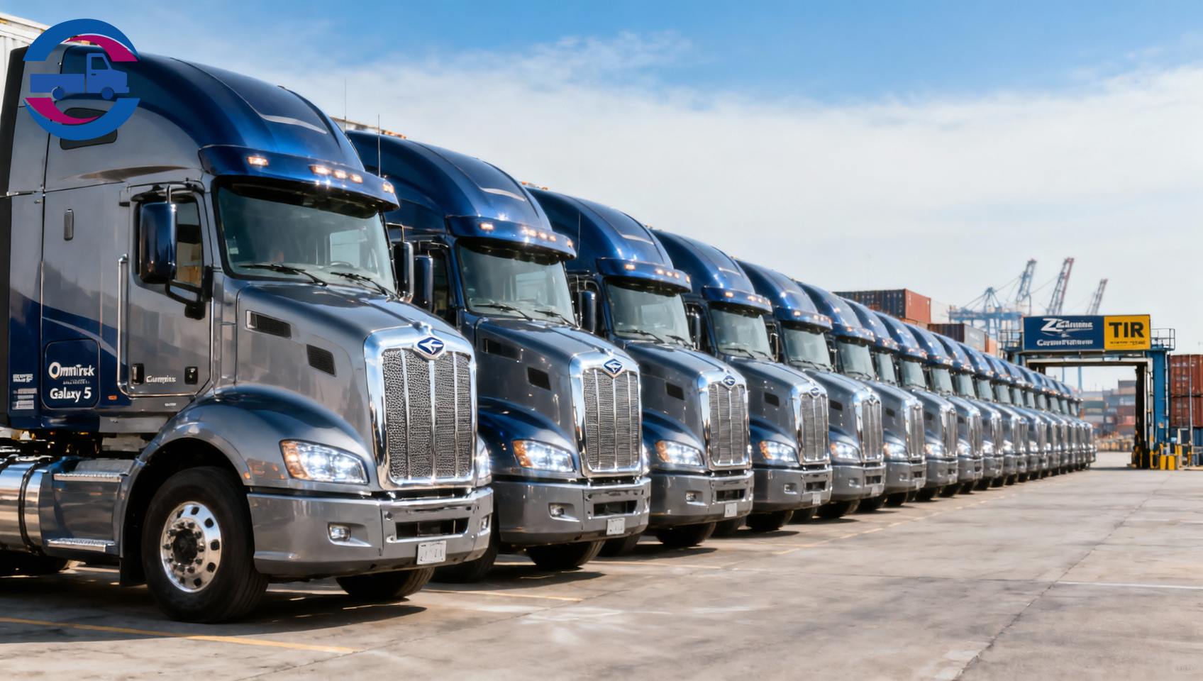 OmniTruck Galaxy 5 Fuel Tractor Trucks Delivered to Qingdao TIR Route
