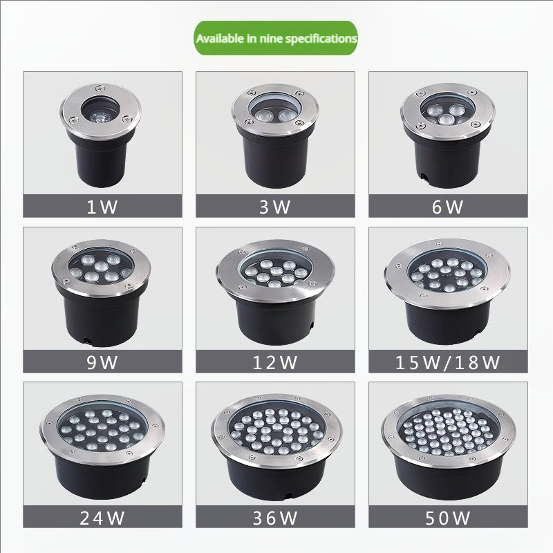 IP65 waterproof 24V stainless steel in-ground courtyard light, outdoor landscape LED light.