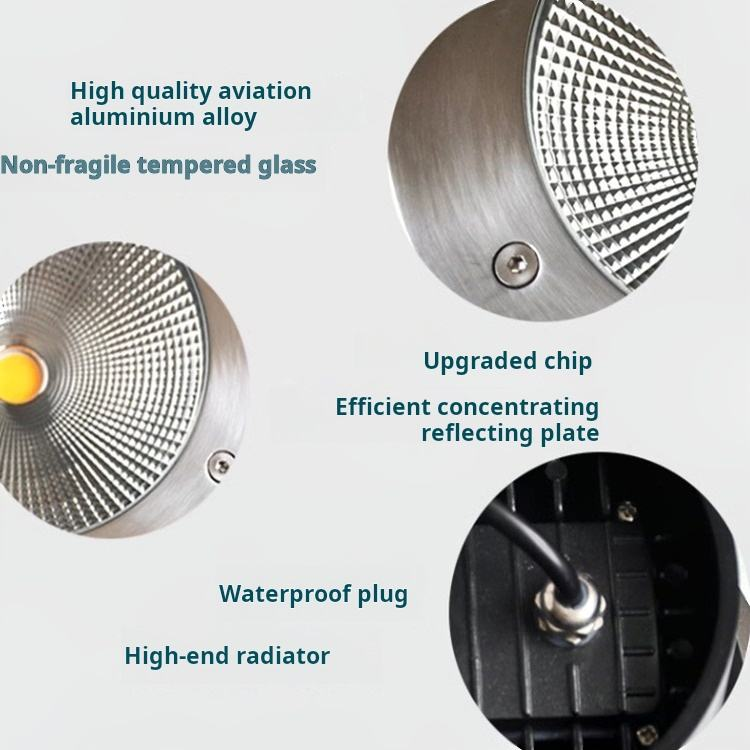 IP65 waterproof 24V stainless steel in-ground courtyard light, outdoor landscape LED light.