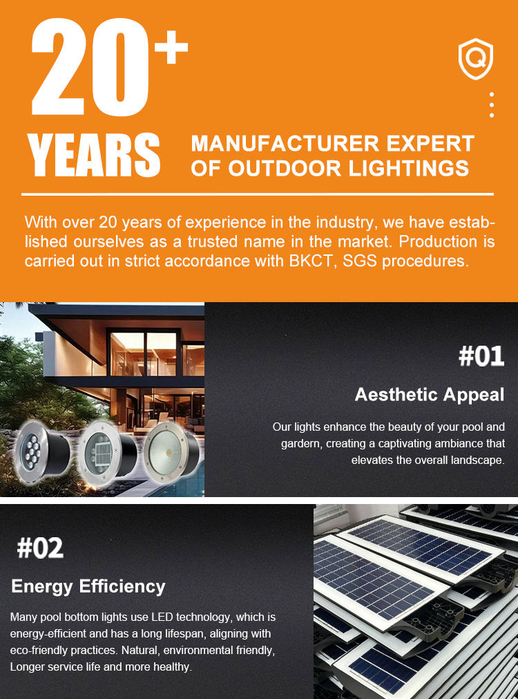 IP65 waterproof 24V stainless steel in-ground courtyard light, outdoor landscape LED light.