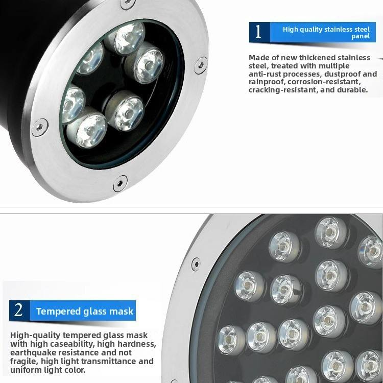 IP65 Waterproof Aluminum 1W 2700K Ra80 2-Year Warranty Outdoor LED Warehouse Underground Light Remote Control AC Light