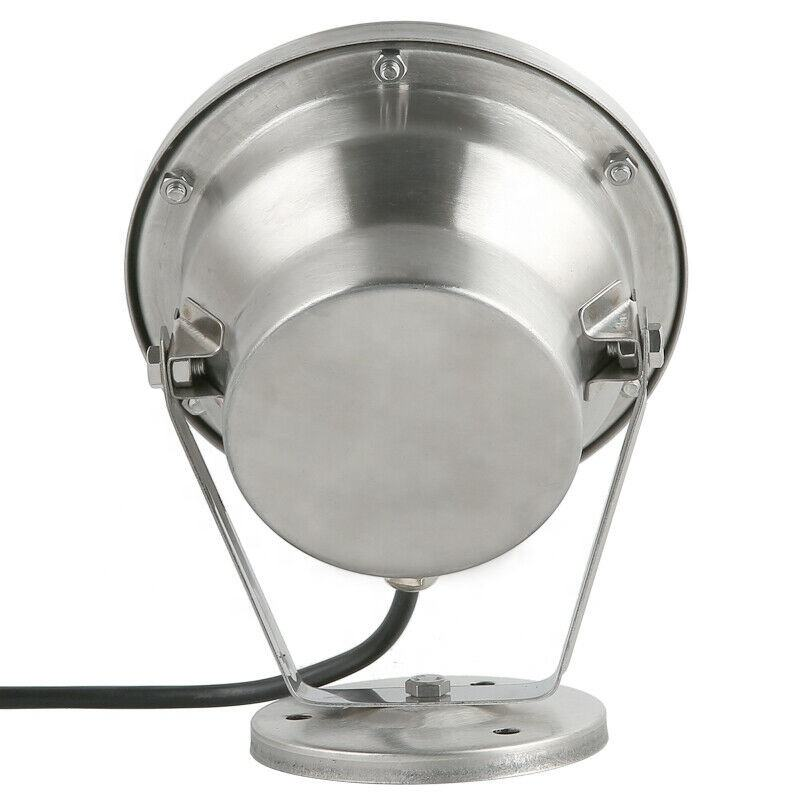 High-power stainless steel IP68 12V 3000K 6000K 36W LED underwater light for ponds.